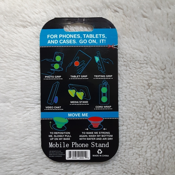 WTF White Marble Phone Grip Accessory - Picture 3 of 3